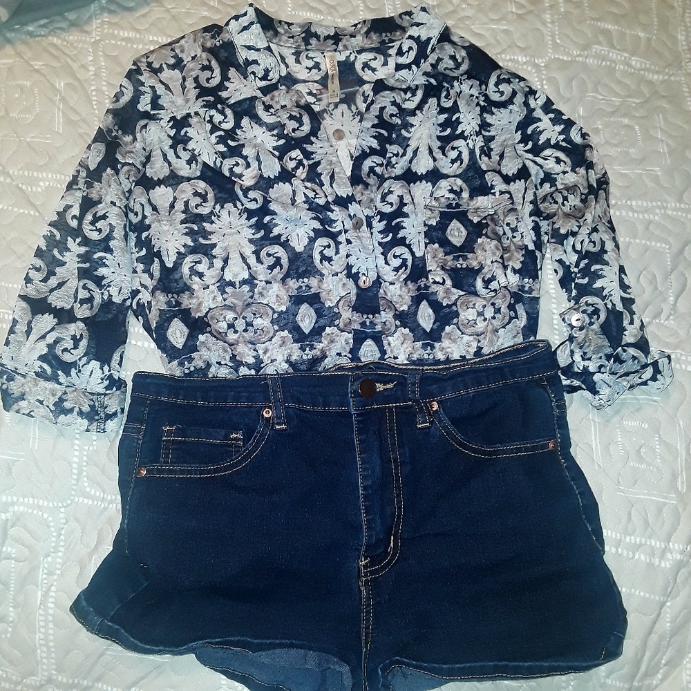 Papaya Paisley Blouse